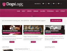 Tablet Screenshot of dogslogic.com